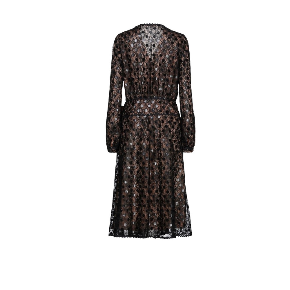 Marco de Vincenzo Black Midi Dress US 8